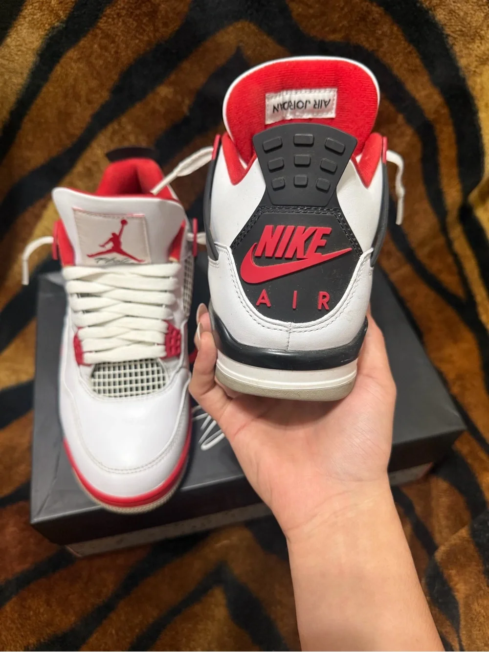 Nike Air Jordan Red White Low-Top Sneakers
